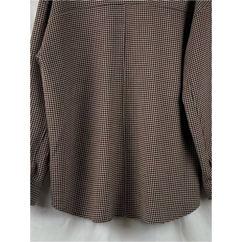 Current Air Black Tan Shirt Jacket Shacket NWOT Size L Coastal Grandma - Picture 7 of 11